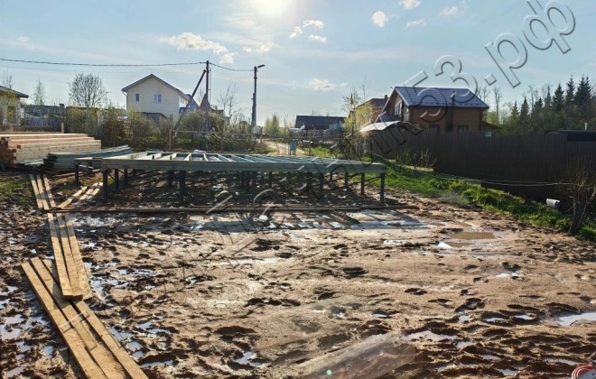 4 Брусовой дом ОД-21, 11x9.5м, 91 М², Московская область, Сергиево-Посадский район, деревня Шапилово (1)